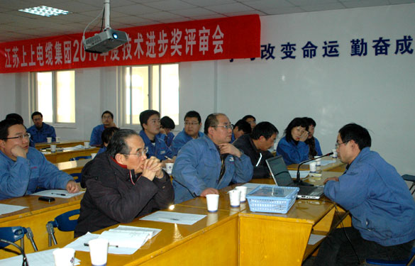 江蘇上上電纜集團召開2010年度技術(shù)進步獎評審會