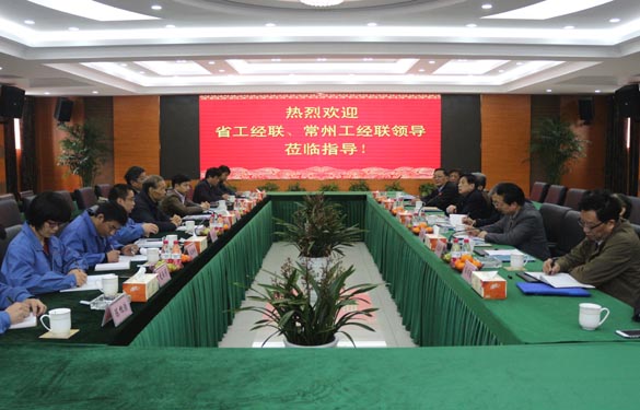省工經(jīng)聯(lián)、常州市工經(jīng)聯(lián)領(lǐng)導(dǎo)來上上電纜調(diào)研