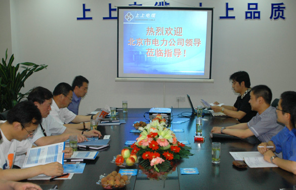 北京市電力公司領(lǐng)導(dǎo)來(lái)上上集團(tuán)參觀考察